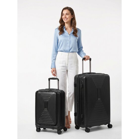 Redolz Set di valigie Essentials 14 a 4 ruote 2 pz. scomparto per laptop con piega elastica