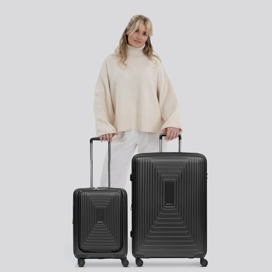 Redolz Set di valigie Essentials 14 a 4 ruote 2 pz. scomparto per laptop con piega elastica