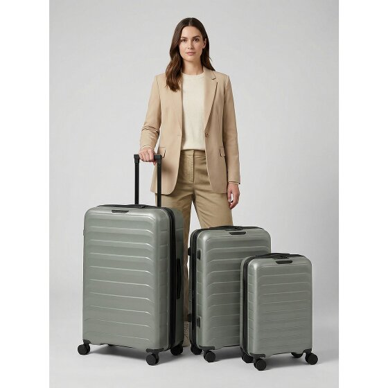d&n Toronto 4 ruote Set di valigie 3 pezzi con piega di espansione
