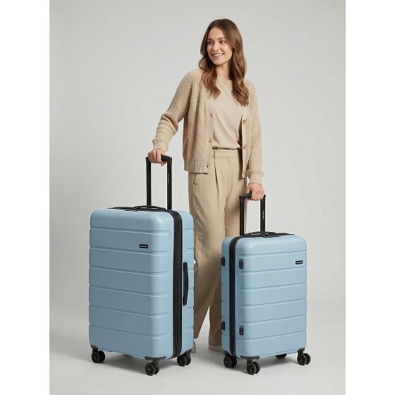 Saxoline Set di valigie Miami a 4 ruote S + L espandibile