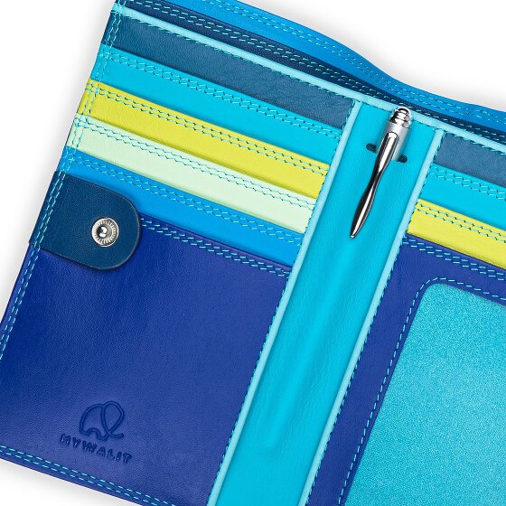 Mywalit Portafoglio Protezione RFID Vera Pelle 8 cm