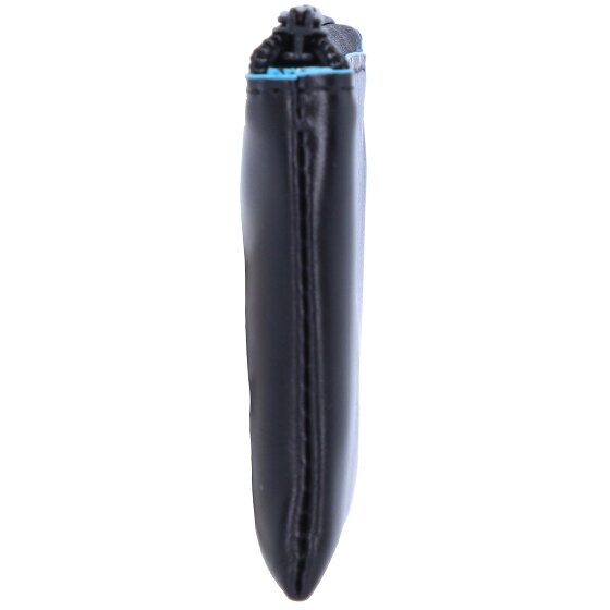 Piquadro Portachiavi quadrato blu in pelle 14 cm