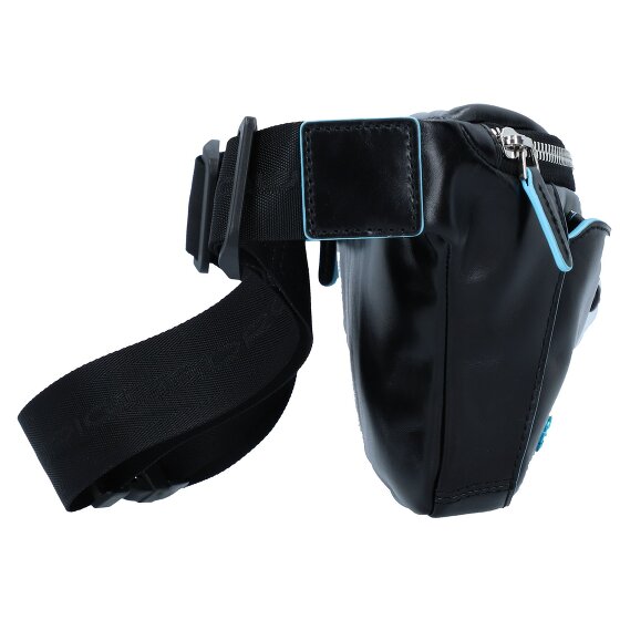 Piquadro Marsupio quadrato blu in pelle 29 cm