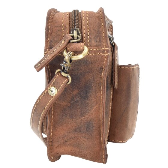 Greenburry Borsa da uomo vintage in pelle 22 cm