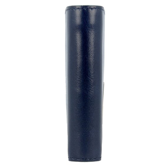 Piquadro Portafoglio quadrato in pelle blu 12,5 cm