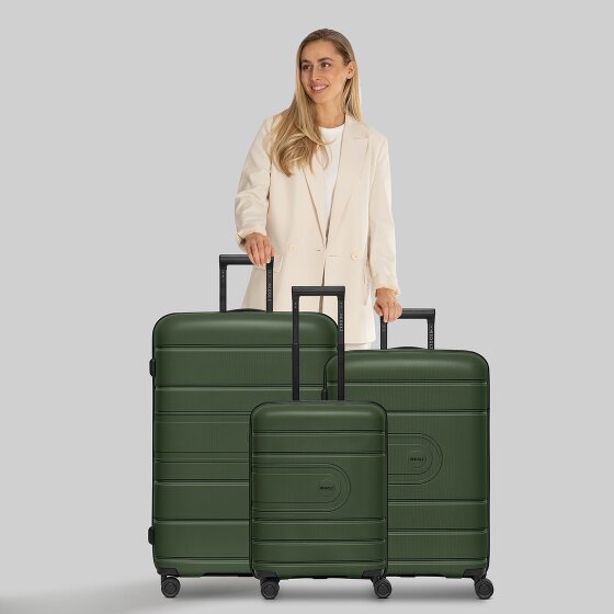 Redolz Essentials 11 4 ruote Set di valigie 3 pezzi con piega di espansione