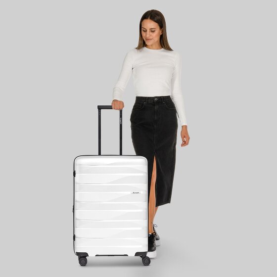 Bergpfeil Trolley da viaggio a 4 ruote M 66 cm con piega ad espansione