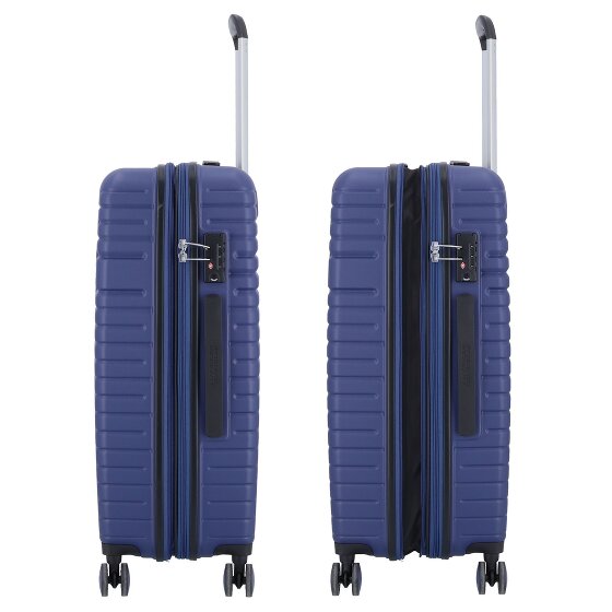 American Tourister Aero Racer 4 ruote Set di valigie 3 pezzi con piega di espansione
