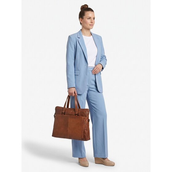 Greenburry Newport Cartella Vera Pelle 39 cm Vano porta PC