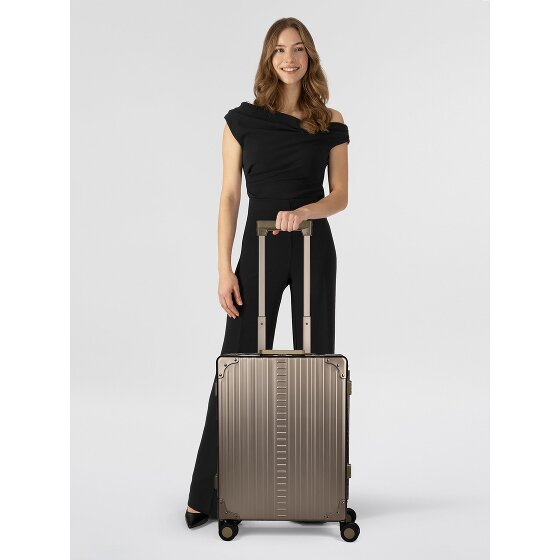 Aleon Traveler International Trolley cabina a 4 ruote in Alluminio, 55 cm