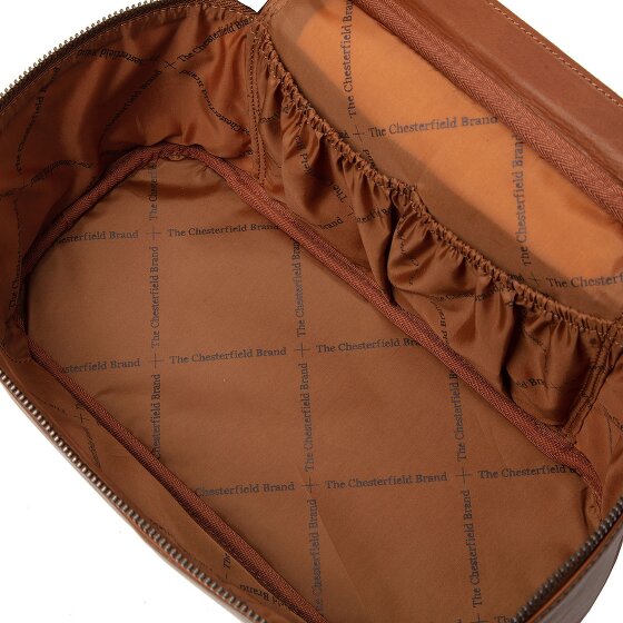 The Chesterfield Brand Wax Pull Up Borsa da toilette Pelle 29 cm
