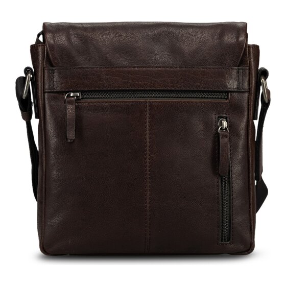 Jost Glasgow Borsa a tracolla S Protezione RFID Vera Pelle 23 cm