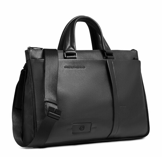 Piquadro Russel Valigetta Protezione RFID Vera Pelle 42 cm Vano porta PC