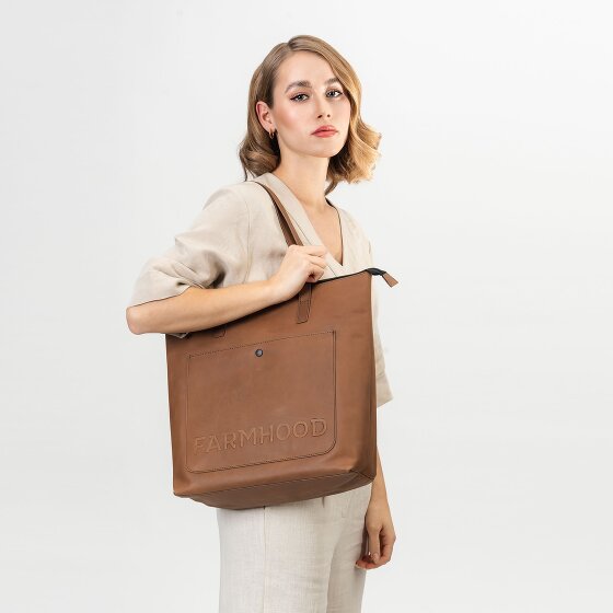 Farmhood Nashville XL Borsa shopper in pelle 35 cm