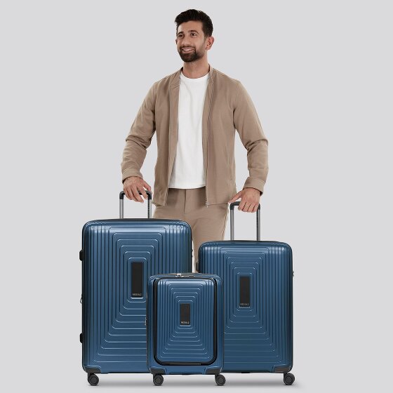 Redolz Essentials 14 4 ruote Set di valigie 3 pezzi con piega di espansione