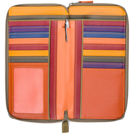 Mywalit Portafoglio grande in pelle con doppia zip 18 cm