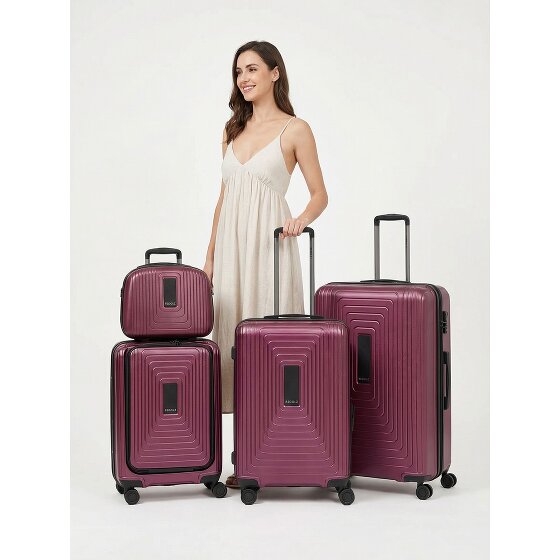 Redolz Set di valigie a 4 ruote Essentials14 Beautycase 4pcs con scomparto per laptop pieghevole ad espansione
