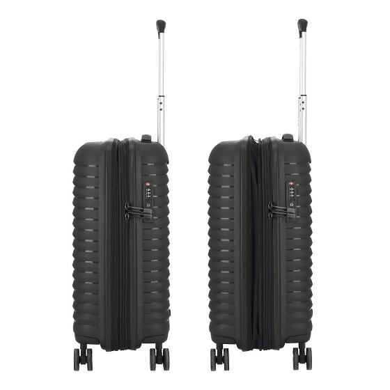 d&n Travel Line 4500 4 ruote Carrello della cabina S 55 cm con piega di espansione