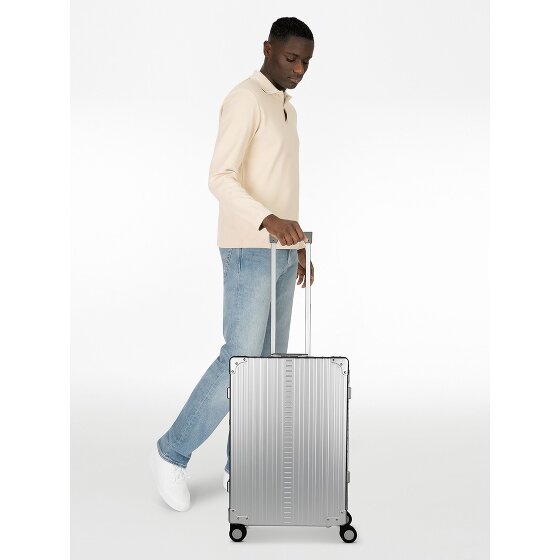 Aleon Carrello Traveler a 4 ruote in Alluminio da 67 cm con borsa per indumenti