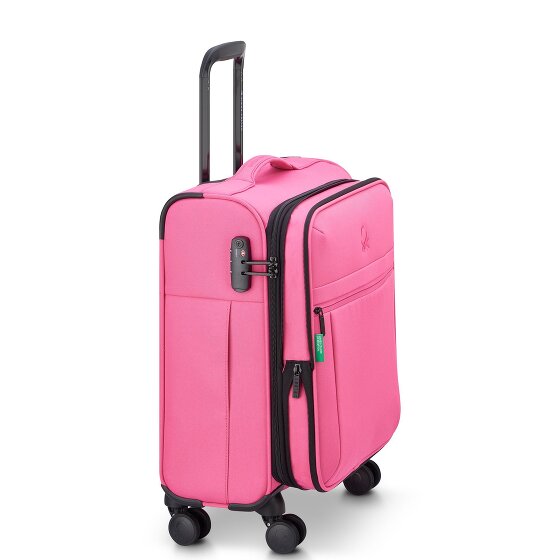 Delsey Paris x United Colors of Benetton BE Trolley da cabina a 4 ruote da 55 cm con piega elastica