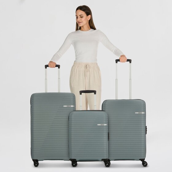 American Tourister Liftoff 4 ruote Set di valigie 3 pezzi con piega di espansione
