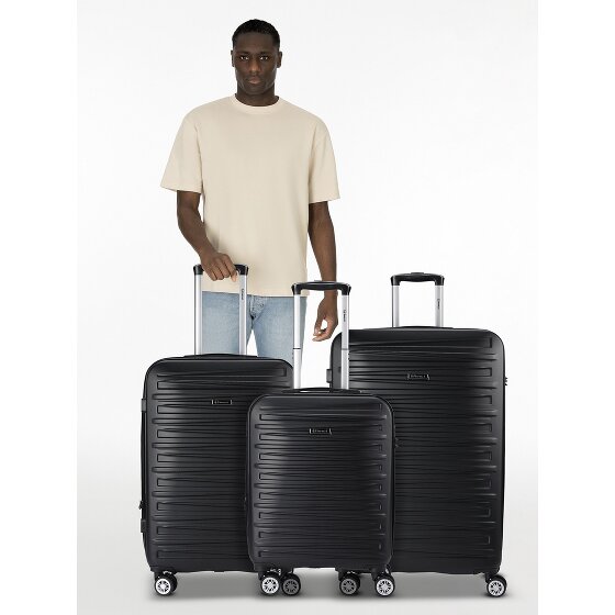 Benzi 5493 4 ruote Set di valigie 3 pezzi con piega di espansione