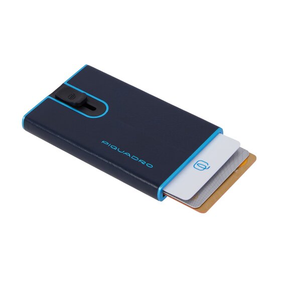 Piquadro Black Square Custodia per carta di credito Protezione RFID Pelle 6 cm