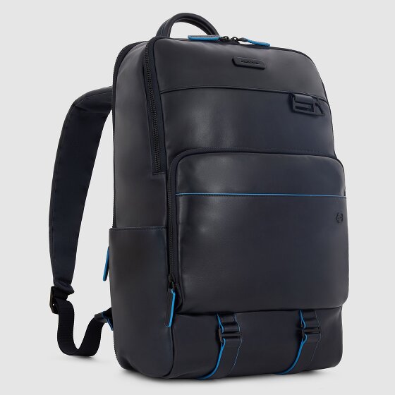 Piquadro Blue Square Revamp Zaino da lavoro Protezione RFID Vera Pelle 43 cm Vano porta PC