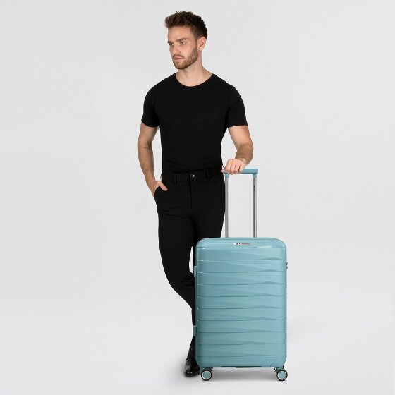 Franky London 4 ruote Carrello M 65 cm con piega di espansione