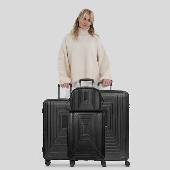 Redolz Set di valigie Essentials 14 a 4 ruote + beauty case 4 pezzi con piega elastica