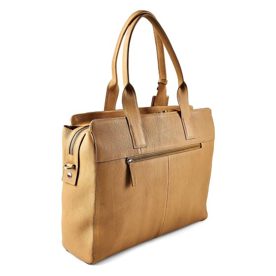Burkely Soft Skylar Borsa shopper Vera Pelle 40 cm Vano porta PC