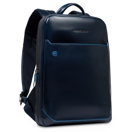 Piquadro Blue Square Zaino da giorno Protezione RFID Pelle 37 cm Scomparto per laptop