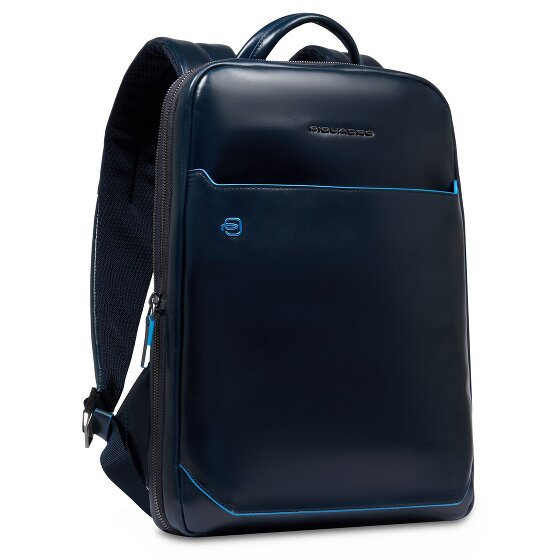 Piquadro Blue Square Zaino da giorno Protezione RFID Pelle 37 cm Scomparto per laptop