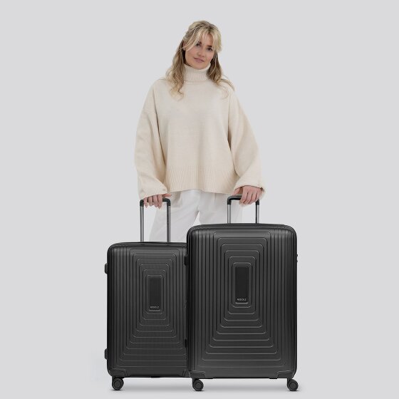 Redolz Essentials 14 4 ruote Set di valigie 2 pezzi con piega di espansione