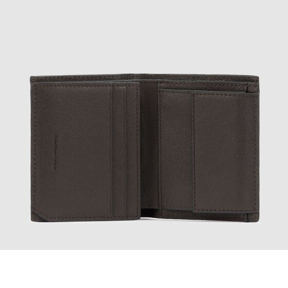Piquadro Black Square Portafoglio Protezione RFID Pelle 8.5 cm