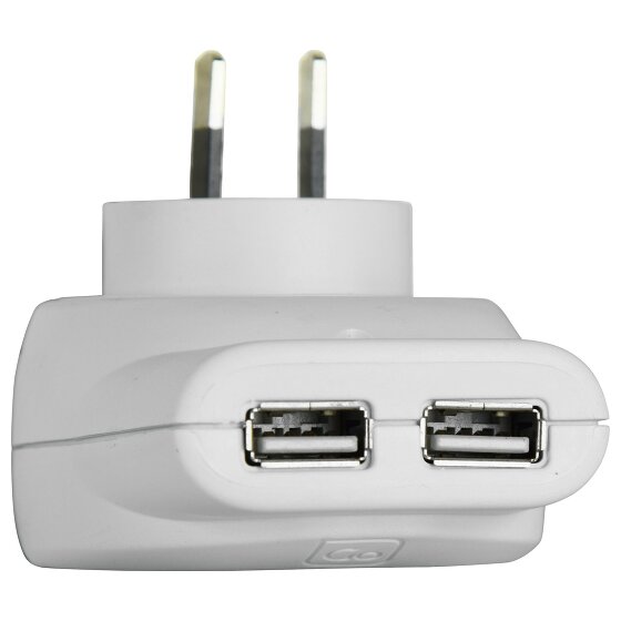 Go Travel Apparecchiature elettriche ed elettroniche Adattatore USB doppio UK
