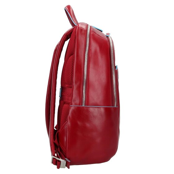 Piquadro Zaino blu quadrato in pelle 39 cm Scomparto per laptop