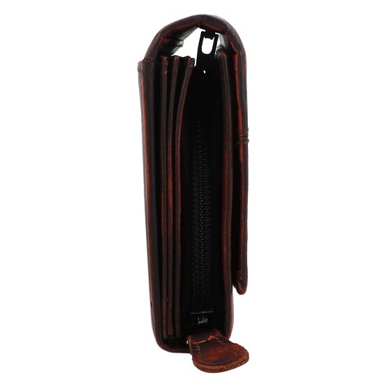 Greenburry Destressed Portafoglio Protezione RFID Pelle 13 cm
