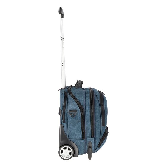 Dermata 2 ruote Carrello business 41 cm Scomparto per laptop