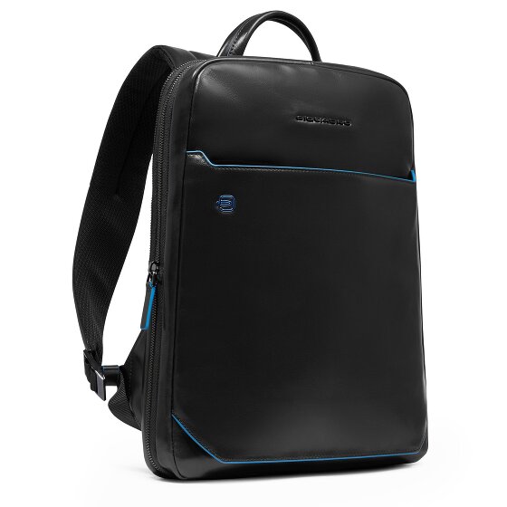 Piquadro Blue Square Zaino da giorno Protezione RFID Pelle 37 cm Scomparto per laptop