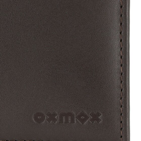 oxmox Leather Portafoglio Protezione RFID Vera Pelle 11 cm