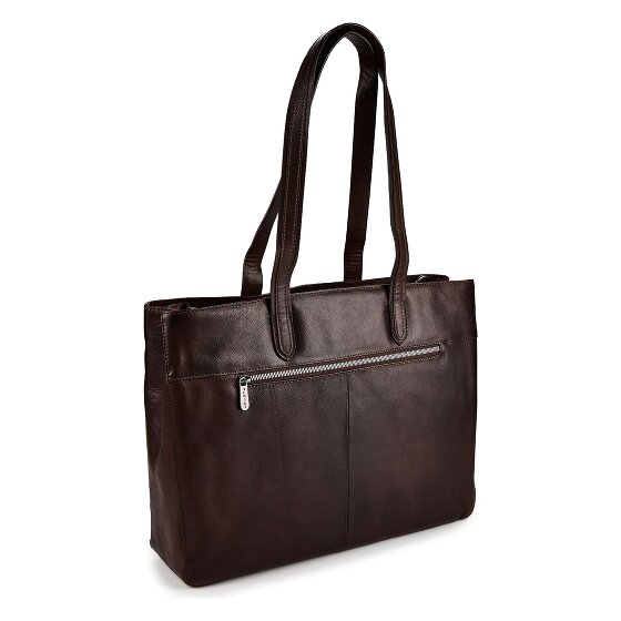 Plevier Power Borsa shopper Vera Pelle 31 cm Vano porta PC