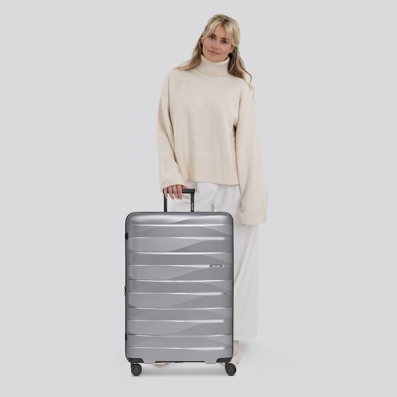 Bergpfeil Trolley da viaggio a 4 ruote L 75 cm con piega ad espansione