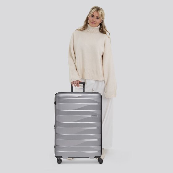 Bergpfeil Trolley da viaggio a 4 ruote L 75 cm con piega ad espansione