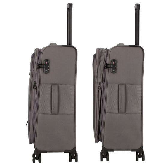 d&n Travel Line 9704 4 ruote Carrello M 68 cm con piega di espansione