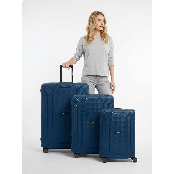 Redolz Set di valigie Essentials 15 a 4 ruote 3 pezzi con chiusura a tre punti