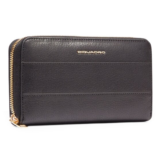 Piquadro Patricia Portafoglio Protezione RFID Vera Pelle 19 cm