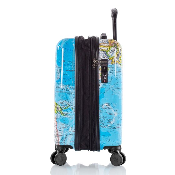 Heys Black Camo 4 ruote Carrello della cabina S 53 cm con piega di espansione