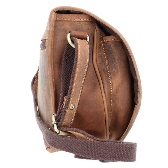 Greenburry Borsa da caccia vintage Borsa a tracolla in pelle 30 cm