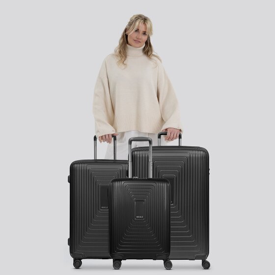 Redolz Essentials 14 4 ruote Set di valigie 3 pezzi con piega di espansione
